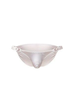 Bikini Chaines Bee Blanc - PetitQ Underwear - Lingerie masculine sexy et sous-vêtements pour homme originaux