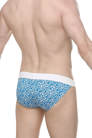 Bikini Linthes Reef Bleu - PetitQ Underwear - Lingerie masculine sexy et sous-vêtements pour homme originaux
