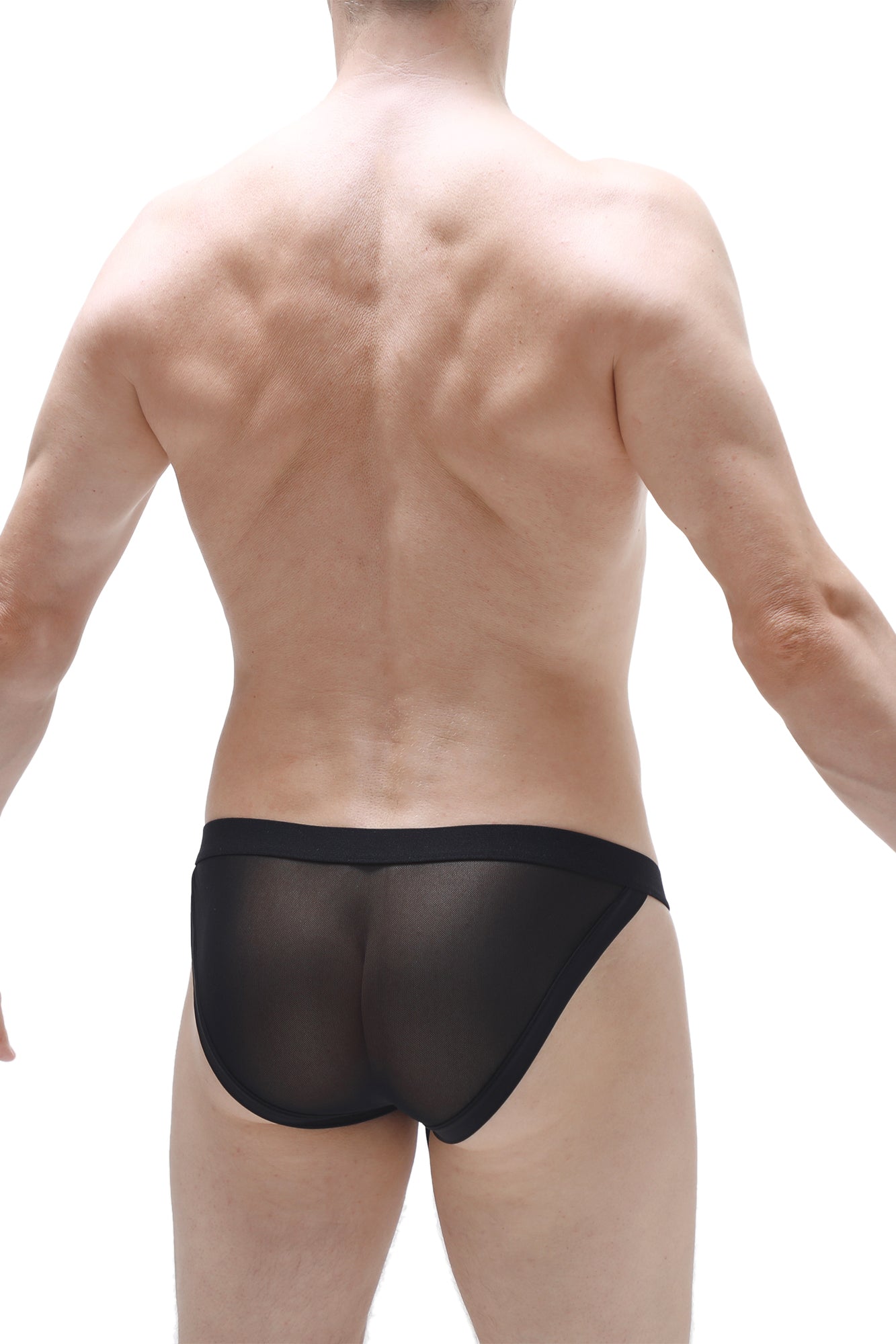 Bikini Merpins Net Noir - PetitQ Underwear - Lingerie masculine sexy et sous-vêtements pour homme originaux