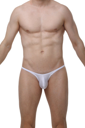 Bikini Plellis Joe Blanc - PetitQ Underwear - Lingerie masculine sexy et sous-vêtements pour homme originaux