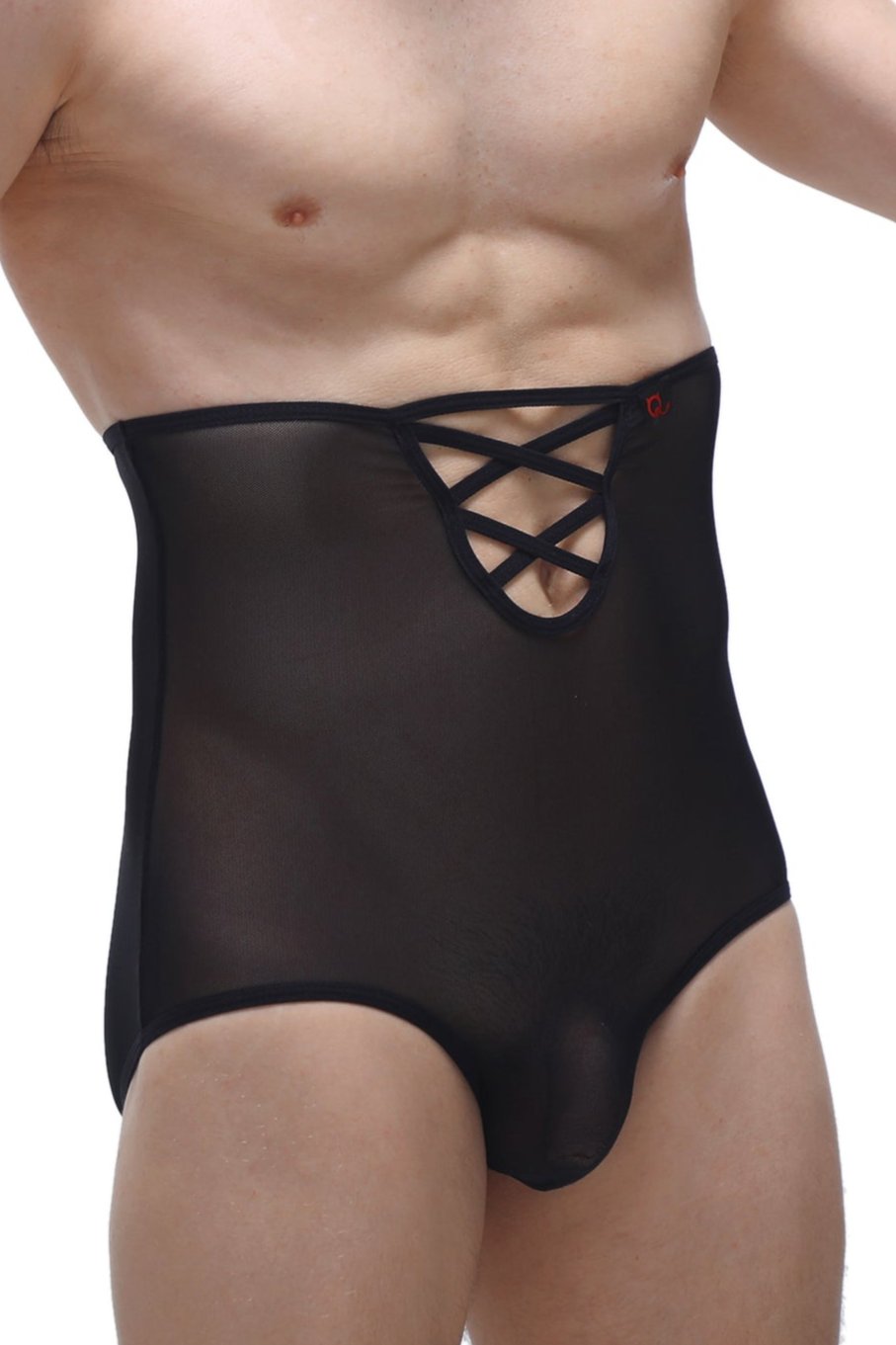 Black Net Sheath Briefs