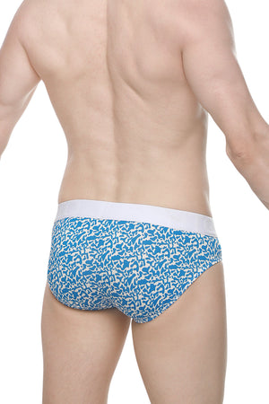 Slip Bertran Reef Bleu - PetitQ Underwear - Lingerie masculine sexy et sous-vêtements pour homme originaux