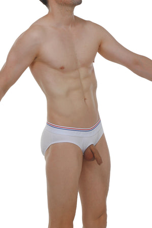 Slip Anjouin Modal Blanc - PetitQ Underwear - Lingerie masculine sexy et sous-vêtements pour homme originaux