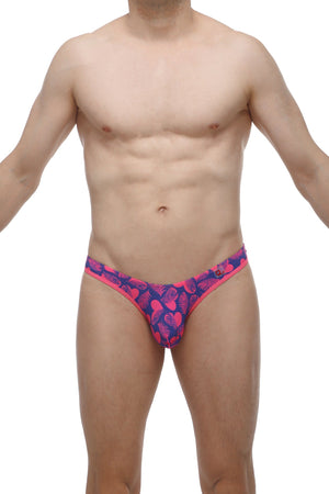 String Ficelle Cleder Tropical Hearts - PetitQ Underwear - Lingerie masculine sexy et sous-vêtements pour homme originaux