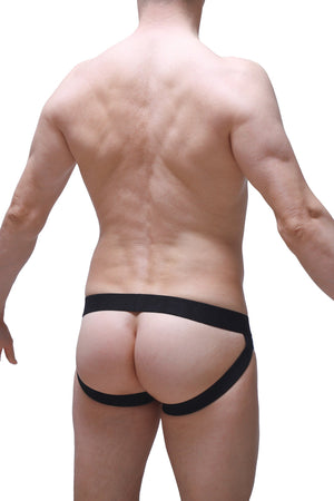 Jockstrap Cockring Bleu de Prusse - PetitQ Underwear - Lingerie masculine sexy et sous-vêtements pour homme originaux