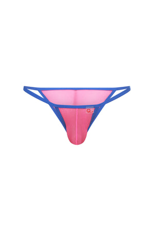 Kini Mesh Rose Neon - PetitQ Underwear - Lingerie masculine sexy et sous-vêtements pour homme originaux