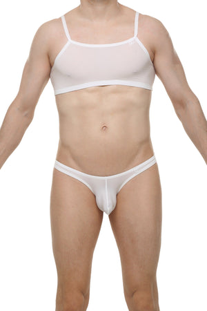 Micro Débardeur Skine Blanc - PetitQ Underwear - Lingerie masculine sexy et sous-vêtements pour homme originaux