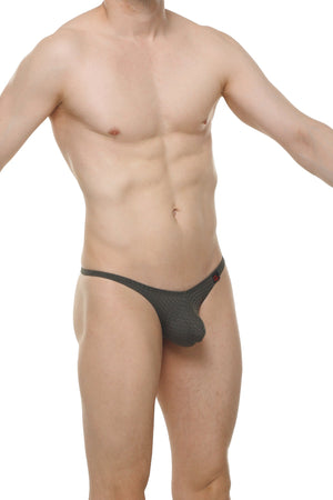 String Plellis Bee Vert - PetitQ Underwear - Lingerie masculine sexy et sous-vêtements pour homme originaux