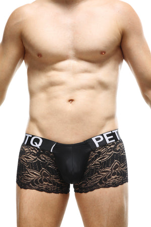 Boxer Regny Dentelle Noir - PetitQ Underwear - Lingerie masculine sexy et sous-vêtements pour homme originaux