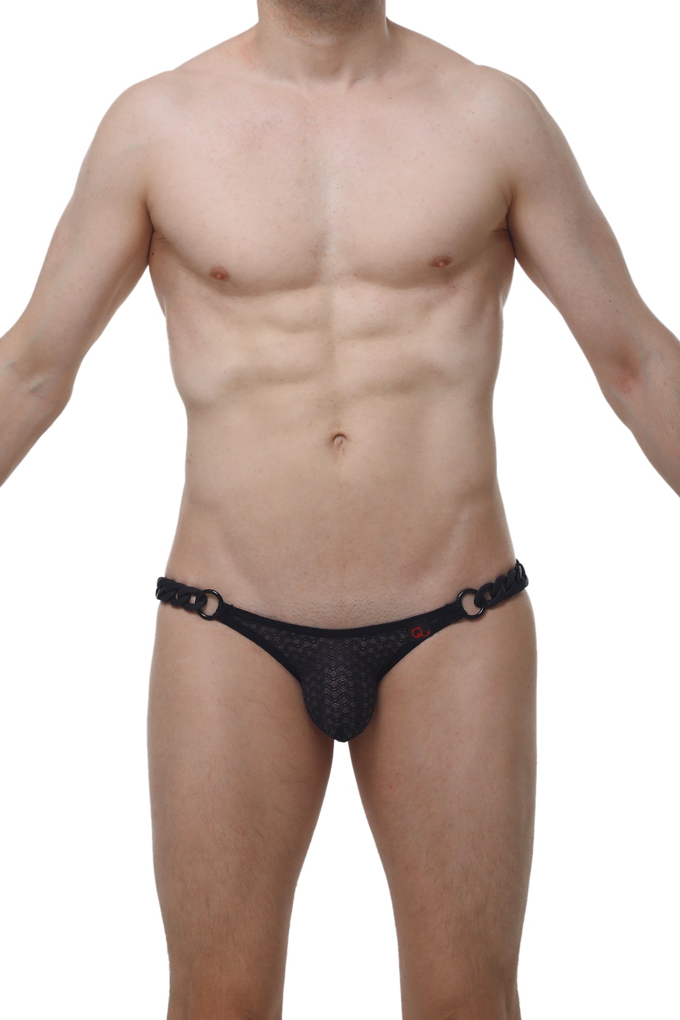 Bikini Chaînes Macra Noir - PetitQ Underwear - Lingerie masculine sexy et sous-vêtements pour homme originaux