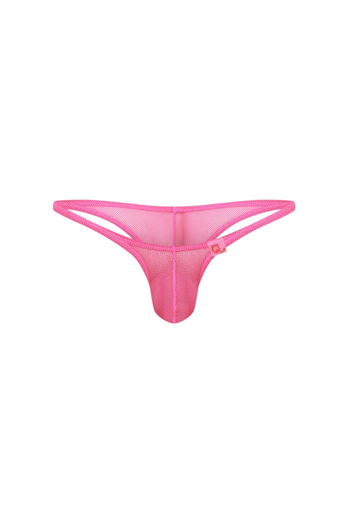 Bikini Plellis Mesh Rose - PetitQ Underwear - Lingerie masculine sexy et sous-vêtements pour homme originaux