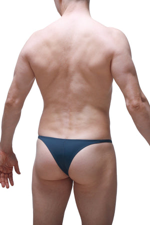 Bikini Plellis Bleu de Prusse - PetitQ Underwear - Lingerie masculine sexy et sous-vêtements pour homme originaux