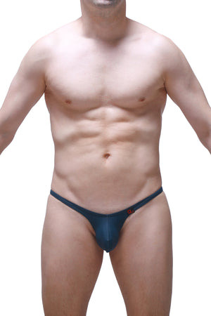 Bikini Plellis Bleu de Prusse - PetitQ Underwear - Lingerie masculine sexy et sous-vêtements pour homme originaux