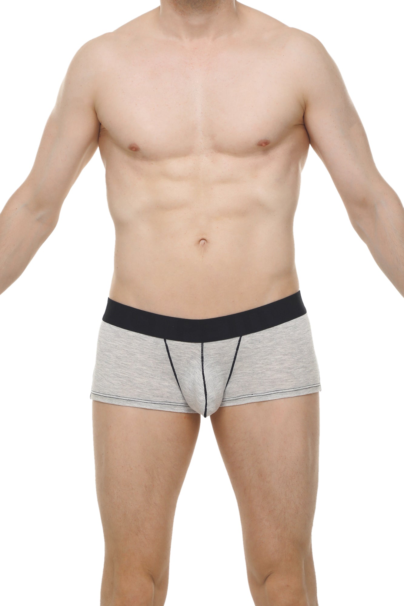 Boxer Dome Modal Gris - PetitQ Underwear - Lingerie masculine sexy et sous-vêtements pour homme originaux