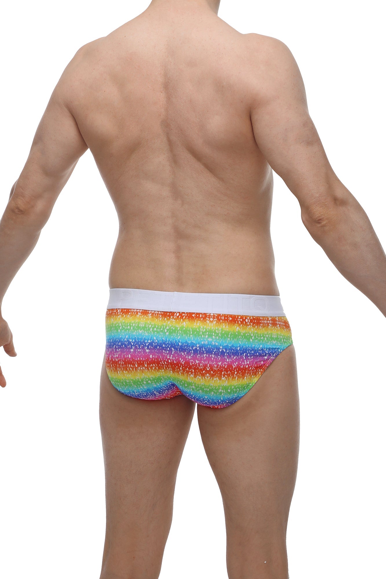 Slip Hang Arc-en-ciel - PetitQ Underwear - Lingerie masculine sexy et sous-vêtements pour homme originaux