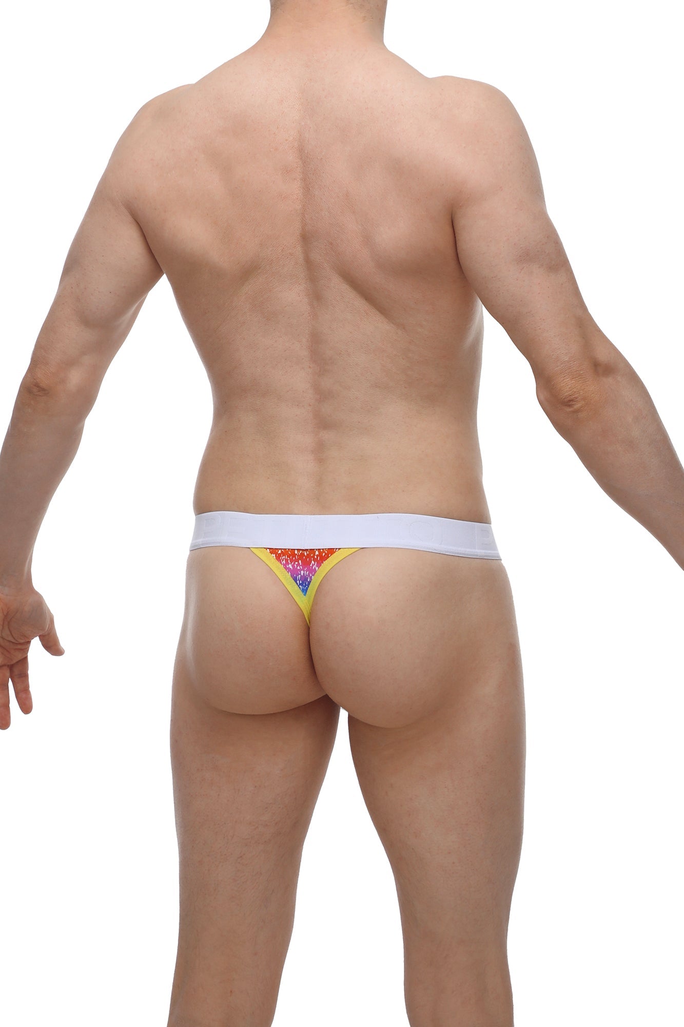 String Aubiat Arc-en-ciel - PetitQ Underwear - Lingerie masculine sexy et sous-vêtements pour homme originaux