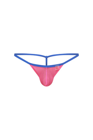 String Ficelle Chely Mesh Rose - PetitQ Underwear - Lingerie masculine sexy et sous-vêtements pour homme originaux