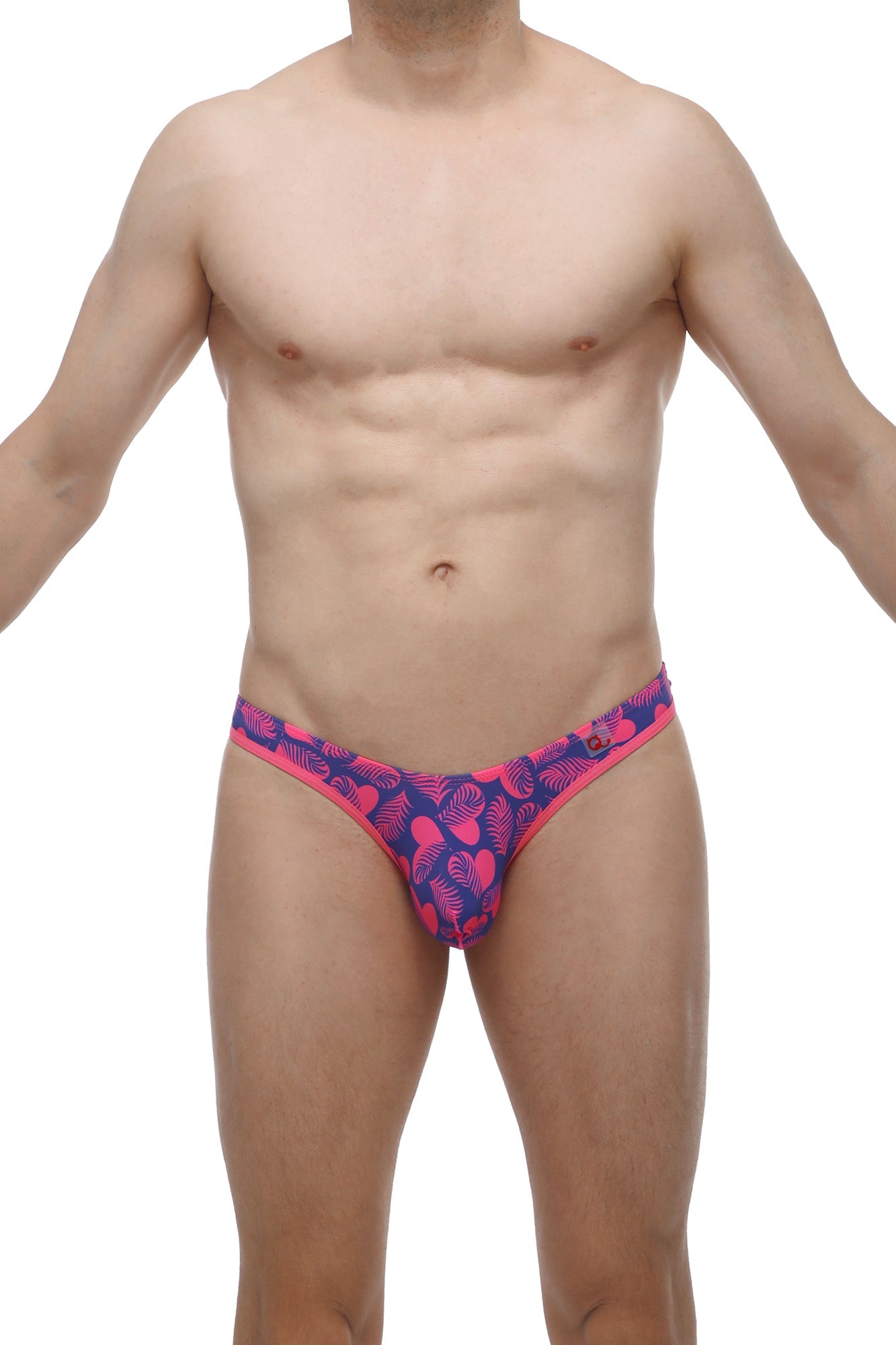 String Ficelle Cleder Tropical Hearts - PetitQ Underwear - Lingerie masculine sexy et sous-vêtements pour homme originaux