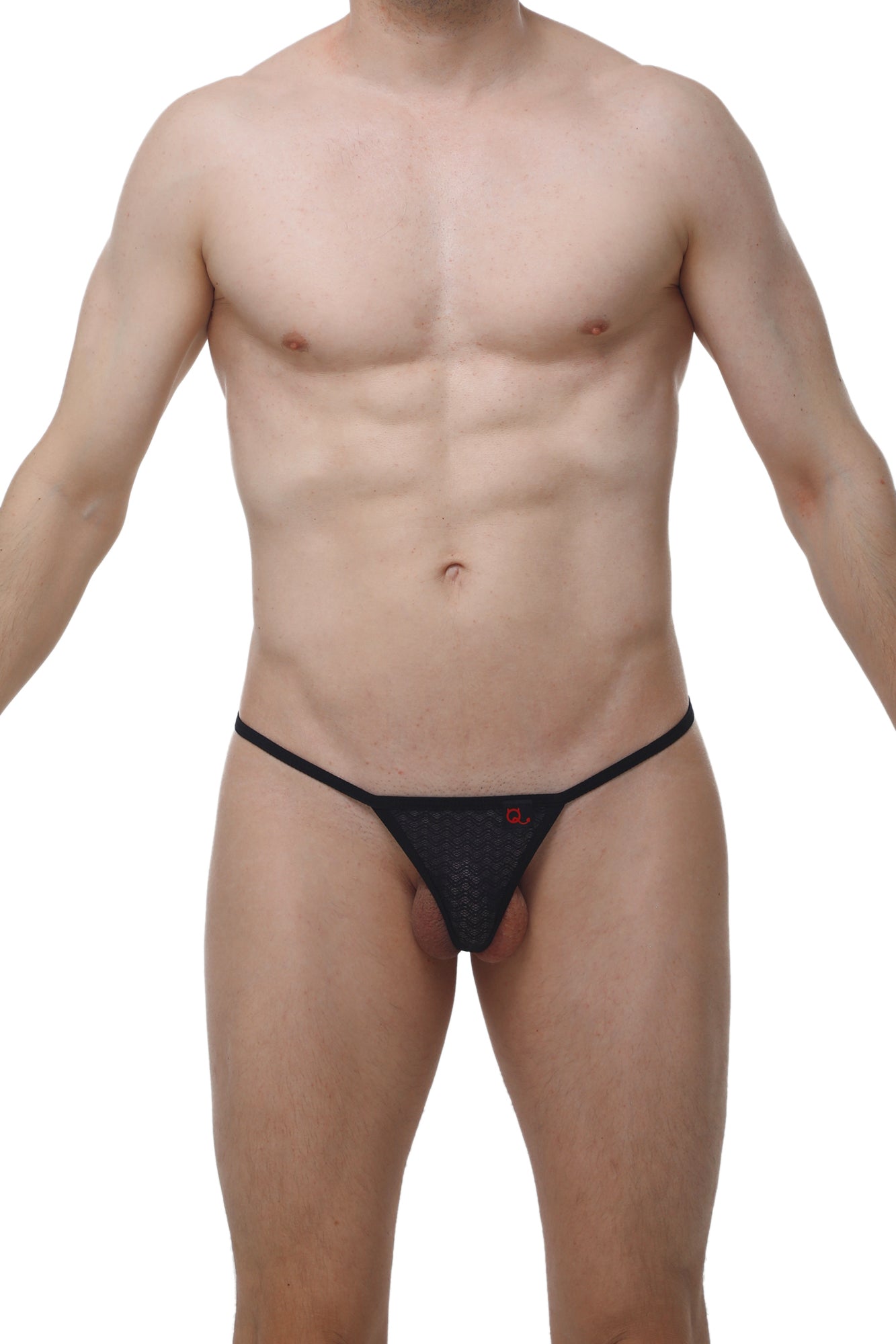 Micro String Ficelle Macra Noir - PetitQ Underwear - Lingerie masculine sexy et sous-vêtements pour homme originaux