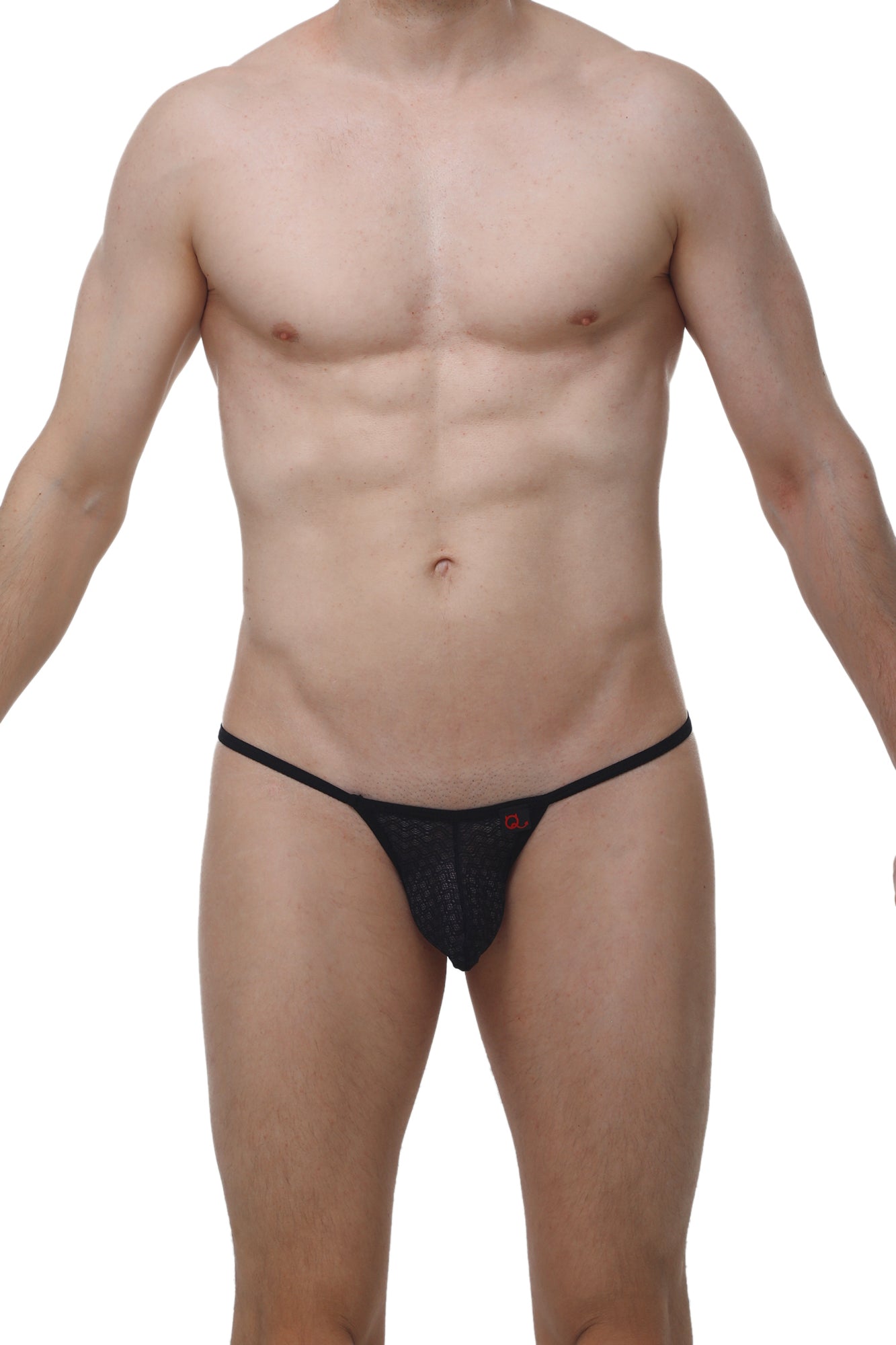 String Migny Macra Noir - PetitQ Underwear - Lingerie masculine sexy et sous-vêtements pour homme originaux
