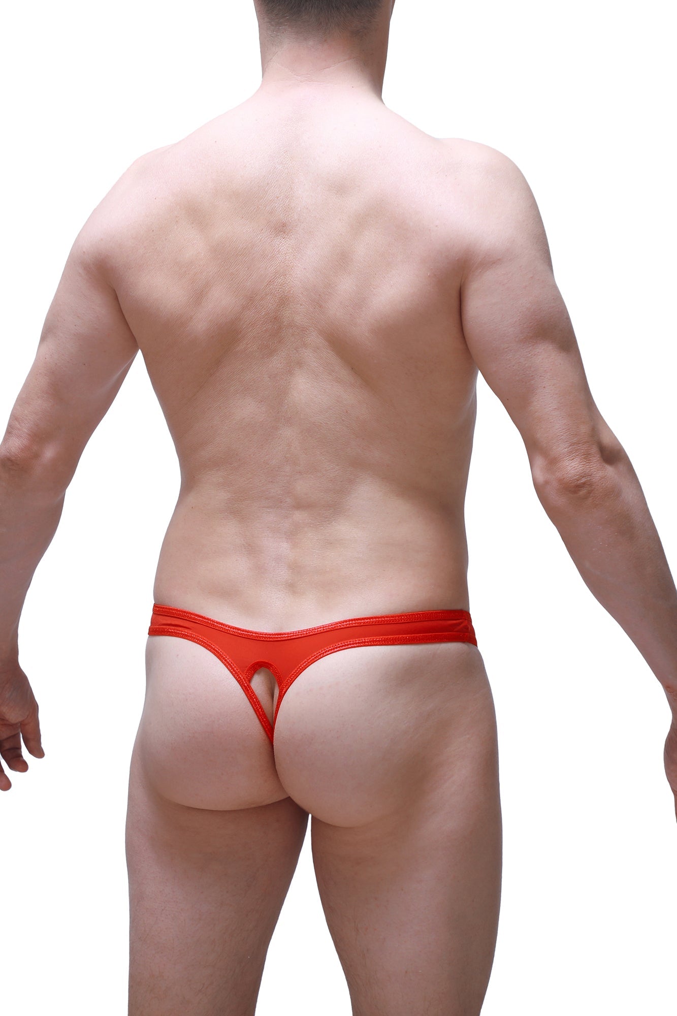 String Ouvert Cuens Plum Rouge - PetitQ Underwear - Lingerie masculine sexy et sous-vêtements pour homme originaux