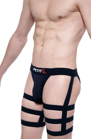 Boxer Petit Q Bondage Noir - PetitQ Underwear lingerie masculine sexy
