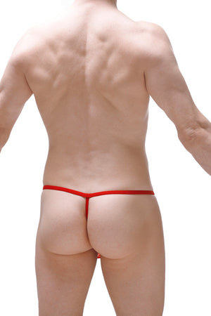 G-string Pagne Rouge - PetitQ Underwear - Lingerie masculine sexy et sous-vêtements pour homme originaux