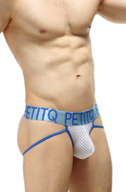 Jockstring Mant Bee Blanc