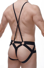 Jockstring Suspenderbust Schwarz