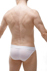 Tanga Sujetador Bola Ciruela Blanco